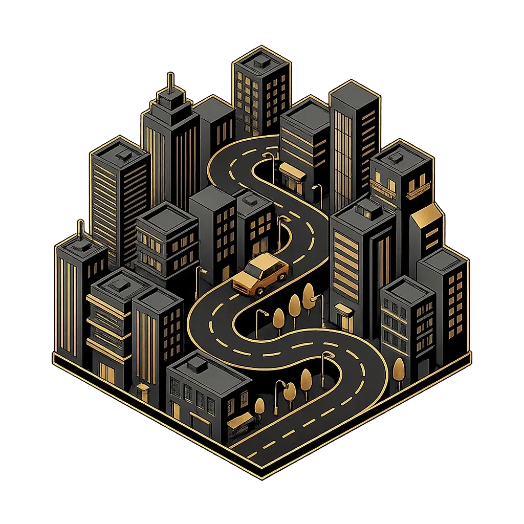 Luxury 3D City and Car